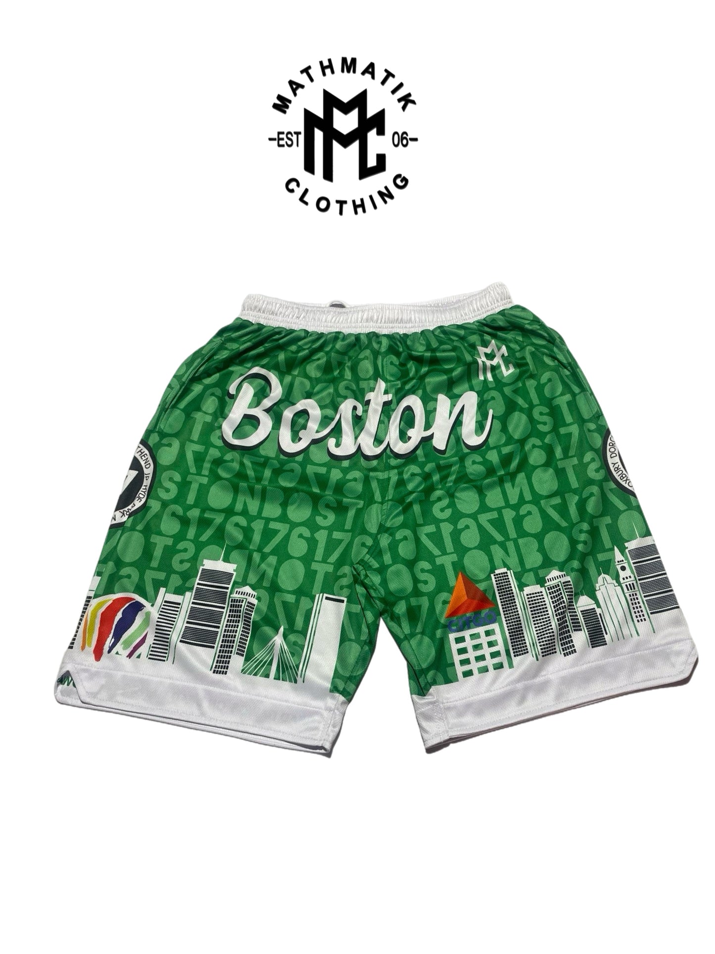 MathMatik #WhereImFrom Neighborhood Basketball Shorts (PRE ORDERS) BOSTON (CELTS)