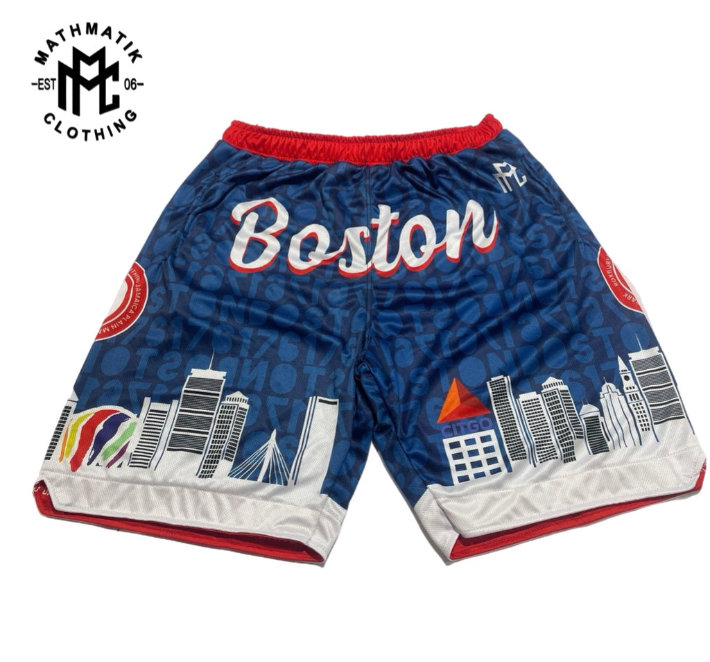 MathMatik #WhereImFrom Neighborhood Basketball Shorts (PRE ORDERS) BOSTON (RDSX)Vol 2